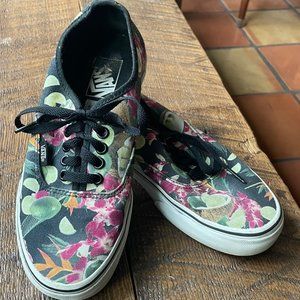 Vans Classic Lace Up Tropical Print Size 8.5